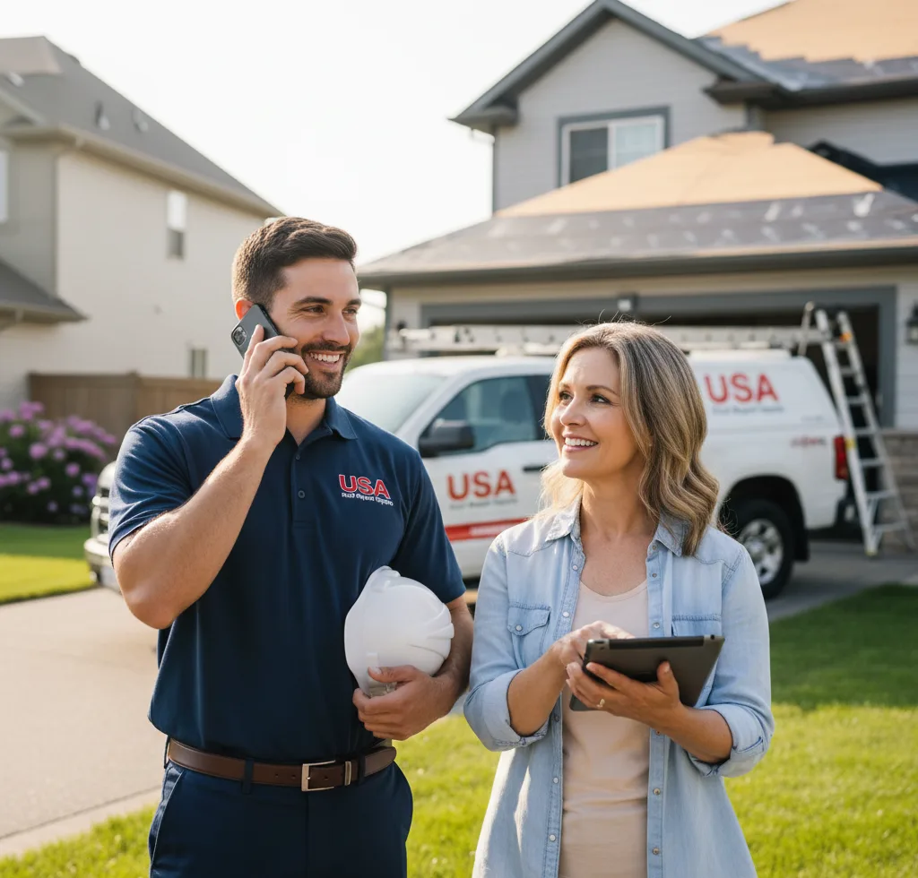 USA Roof Repair Experts customer support in Horseheads